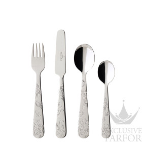 1265312091 VB Happy as a Bear "Сталь" Набор детских столовых приборов из 4 предметов