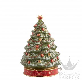 Статуэтка "Рождественская елка" с музыкальной шкатулкой 33см