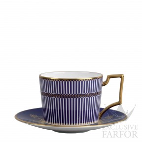 1053094 Wedgwood Anthemion Blue Чашка чайная с блюдцем 220мл