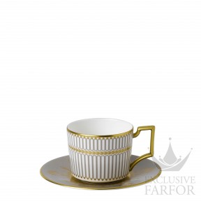 1054395 Wedgwood Anthemion Grey Чашка эспрессо с блюдцем 80мл