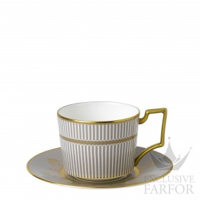 1054396 Wedgwood Anthemion Grey Чашка чайная с блюдцем 210мл