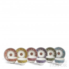 1069031 Wedgwood Florentine Colours Чаша чайная с блюдцем, 6шт.