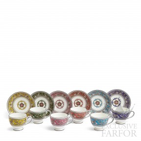 1069033 Wedgwood Florentine Colours Чашка чайная с блюдцем 174мл, 6шт.
