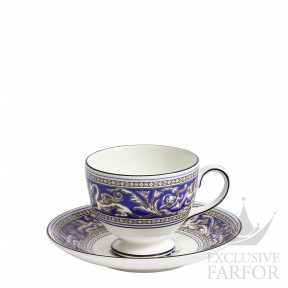 1070727 Wedgwood Florentine Marine Чашка чайная с блюдцем 174мл