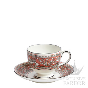 1070729 Wedgwood Florentine Salmon Чашка чайная с блюдцем 174мл