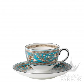 40018022 Wedgwood Florentine Turquoise Чашка чайная с блюдцем 