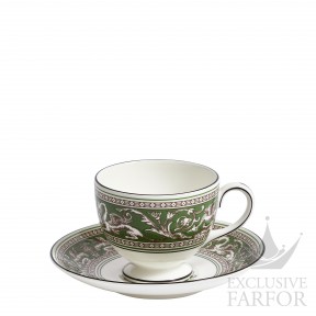 1070851 Wedgwood Florentine Verde Чашка чайная с блюдцем 174мл