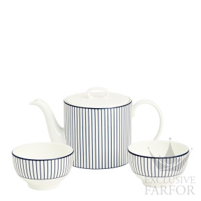 1082471 Wedgwood Gio Pinstripe White Набор чайный из 3 предметов