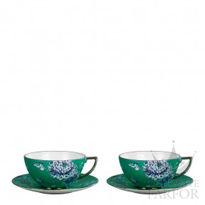 40005333 Wedgwood Jasper Conran - Chinoiserie "Green" Чашка чайная с блюдцем 230мл, 2шт.