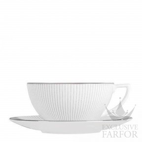 1058026 Wedgwood Jasper Conran - Pin Stripe Чашка чайная с блюдцем 230мл