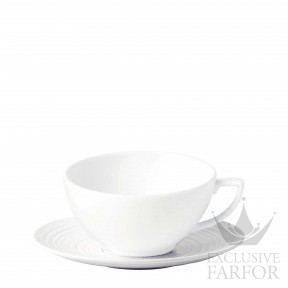 1058027 Wedgwood Jasper Conran - "White" Чашка чайная с блюдцем 230мл