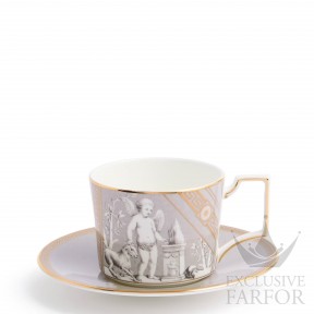 1076483 Wedgwood Renaissance Grey "Accents" Чашка чайная с блюдцем 250мл