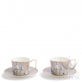 1076489 Wedgwood Renaissance Grey "Accents" Чашка чайная с блюдцем 250мл, 2шт.