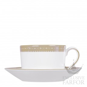 1058011 Wedgwood Vera Wang - Lace "Gold" Чашка чайная с блюдцем 150мл