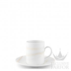 40024334 Wedgwood Vera Wang - Venato Imperial Чашка эспрессо с блюдцем 