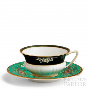 1057270 Wedgwood Wonderlust "Emerald Forest" Чашка чайная с блюдцем 140мл
