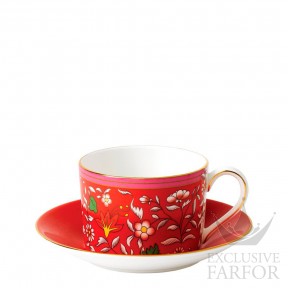 40031700 Wedgwood Wonderlust "Crimson Jewel" Чашка чайная с блюдцем 150мл