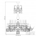 2606965 Baccarat Zenith Flou Люстра на 18 свечей (длинный) 136 x 102см