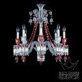 2807422 Baccarat Zenith Rouge Люстра на 8 свечей "Красный" 74 x 69см