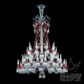 2807461 Baccarat Zenith Rouge Люстра на 48 свечей "Красный" 197 x 140см