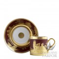 L657-4519 Bernardaud Historic Cups "Paysage A L'Or" Чашка с блюдцем