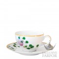 0488-3095 Bernardaud Jardin Indien Чашка чайная с блюдцем 150мл