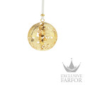 04754760 Christofle Bouquet Givre "Посеребрение + сплошная позолота" Украшение "Рождествеский шар 2025 (Золотой)" 7,3см