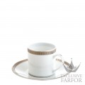 07645520 Christofle Malmaison Platin Чашка чайная / кофейная с блюдцем 0,2л