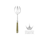 00120083 Christofle Talisman Green "Посеребрение" Сервировочная вилка для салата 25см