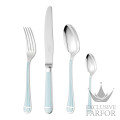 00122824 Christofle Talisman Ice Blue "Посеребрение" Набор столовых приборов на 6 персон, 24 предметов