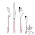 00127824 Christofle Talisman Rose Quartz "Посеребрение" Набор столовых приборов на 6 персон, 24 предметов