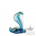 05773-1 Daum Serpent (Лимитированная серия на 500 пред.) Статуэтка "Кобра - синий" 22см