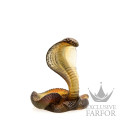 05773 Daum Serpent (Лимитированная серия на 500 пред.) Статуэтка "Кобра - янтарный, серый" 22см