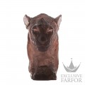 05607 Daum Patrick Villas (Лимитированная серия на 125 пред.) Статуэтка "Голова пантеры - коричневый" 36см