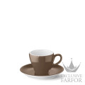 S2014000065 Dibbern Solid Color - Chocolate Чашка эспрессо с блюдцем 0,09л