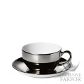 S2010800071 Dibbern Solid Color - Platin Чашка кофейная с блюдцем 0,25л