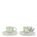 008RG00 FW4301LXGENG00134900  Diva Verde Чашка эспрессо с блюдцем 0,08л, 2шт. 