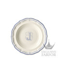 1710ACRJ22 Gien Filet Bleu Monogramme Тарелка глубокая "J" 22,5см