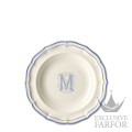 1710ACRM22 Gien Filet Bleu Monogramme Тарелка глубокая "M" 22,5см