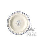 1710ACRY22 Gien Filet Bleu Monogramme Тарелка глубокая "Y" 22,5см