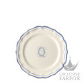 1710ADEQ22 Gien Filet Bleu Monogramme Тарелка закусочная "Q" 23,2см