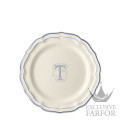 1710AEXT22 Gien Filet Bleu Monogramme Тарелка главная "T" 26см