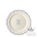 1710AEXX22 Gien Filet Bleu Monogramme Тарелка главная "X" 26см