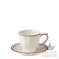18692PTU49 Gien Filet Bordeaux Чашка чайная с блюдцем 0,175л, 2шт.