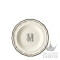 2029ACRM22 Gien Filet Manganese Monogramme Тарелка глубокая "M" 22,5см