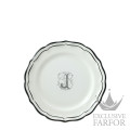 2029ADEJ22 Gien Filet Manganese Monogramme Тарелка закусочная "J" 23,2см