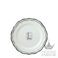 2029ADEL22 Gien Filet Manganese Monogramme Тарелка закусочная "L" 23,2см