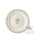 2029AEXP22 Gien Filet Manganese Monogramme Тарелка главная "P" 26см