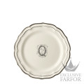 2029AEXQ22 Gien Filet Manganese Monogramme Тарелка главная "Q" 26см