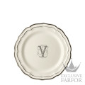 2029AEXV22 Gien Filet Manganese Monogramme Тарелка главная "V" 26см
